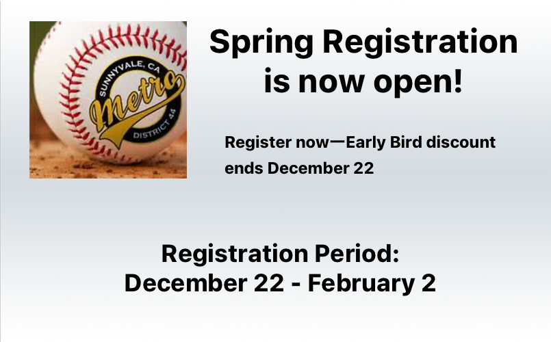 Spring Registration is now open!